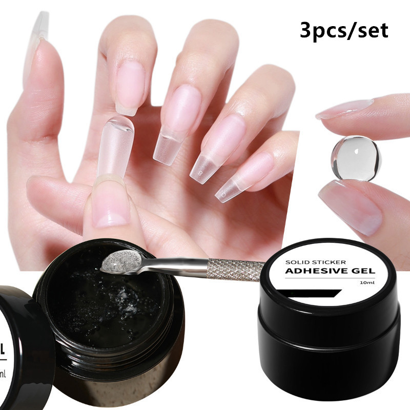 3pcs/set Solid Nail Tips Gel S - Waxing Kit Home review and price