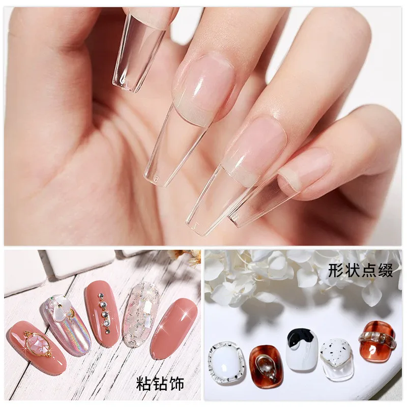 3pcs/set Solid Nail Tips Gel S - Waxing Kit Home review and price