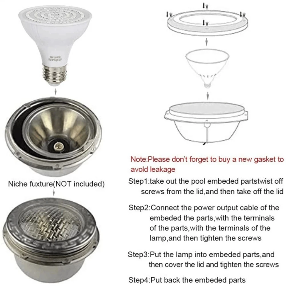 LED Swimming Pool Light E27 E2 - Xy Spa & Wellness Reviews review and price